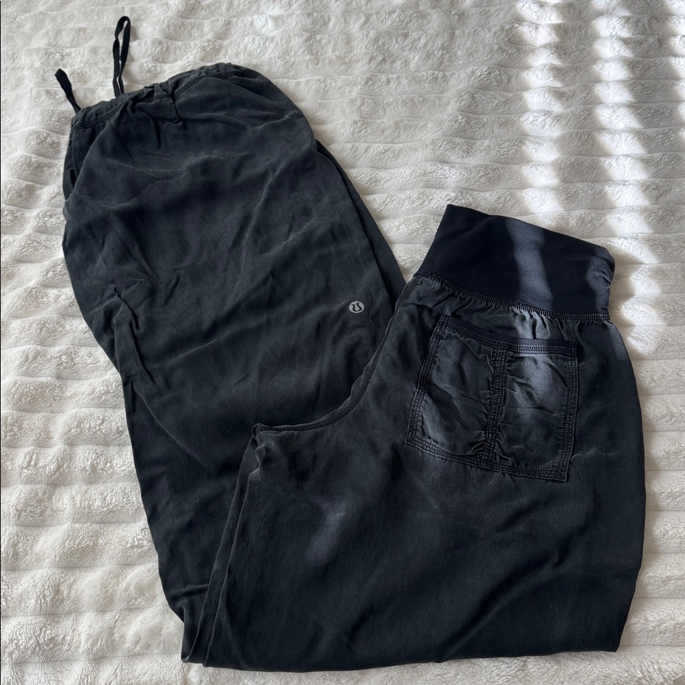 lululemon athletica Black Drawstring Track Pants